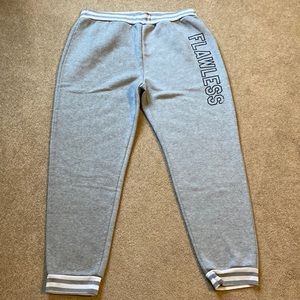 Gray “flawless” sweatpants